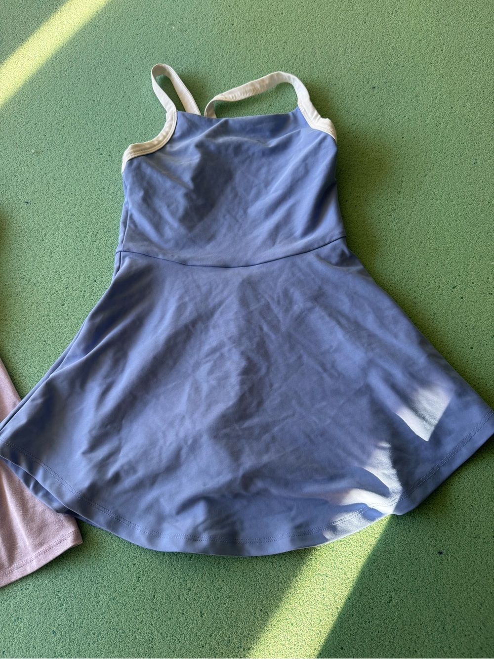 Old Navy Light Blue Dress with White Trim